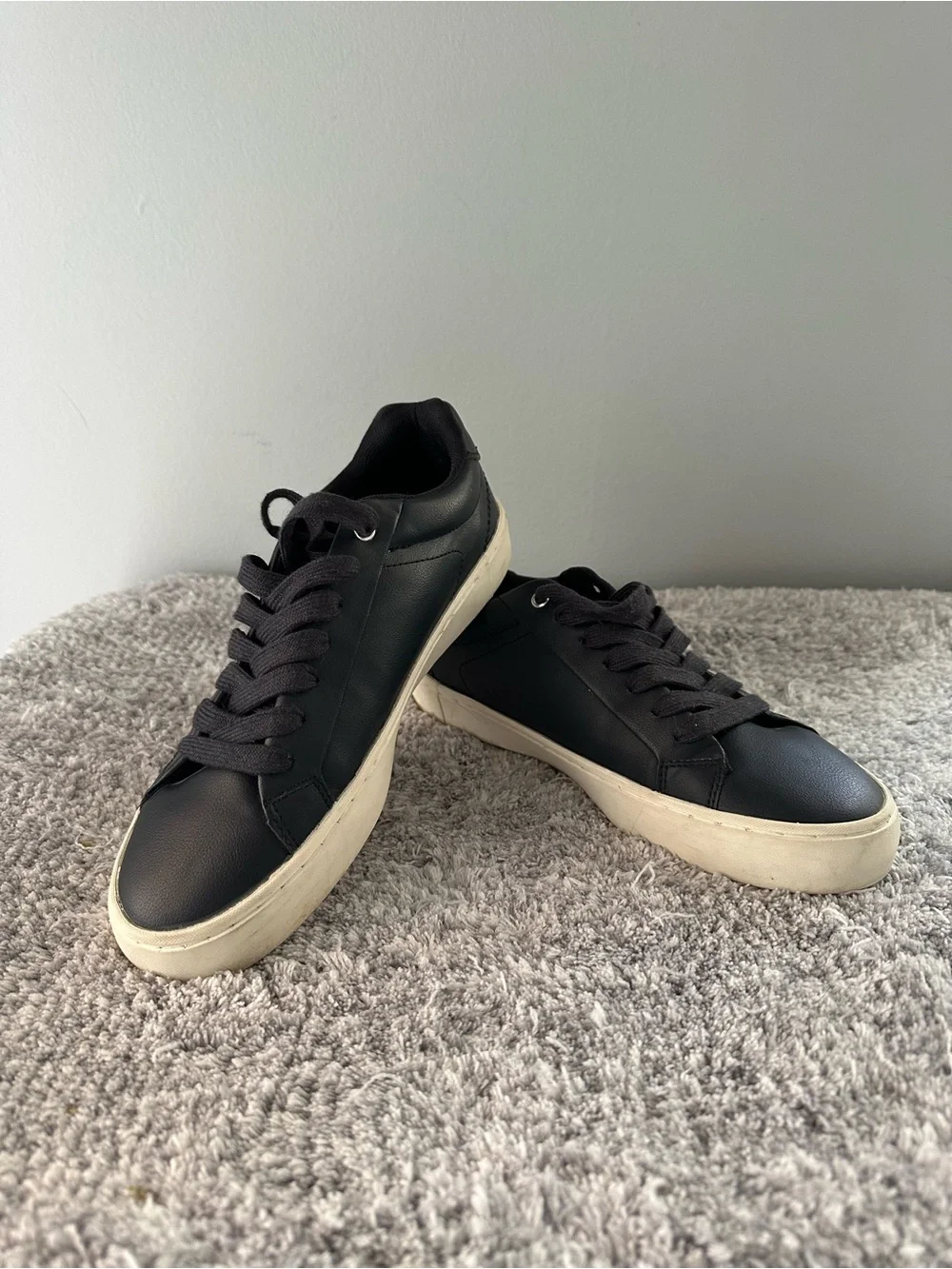 Zara Blue Kids Dress Sneakers with White Sole